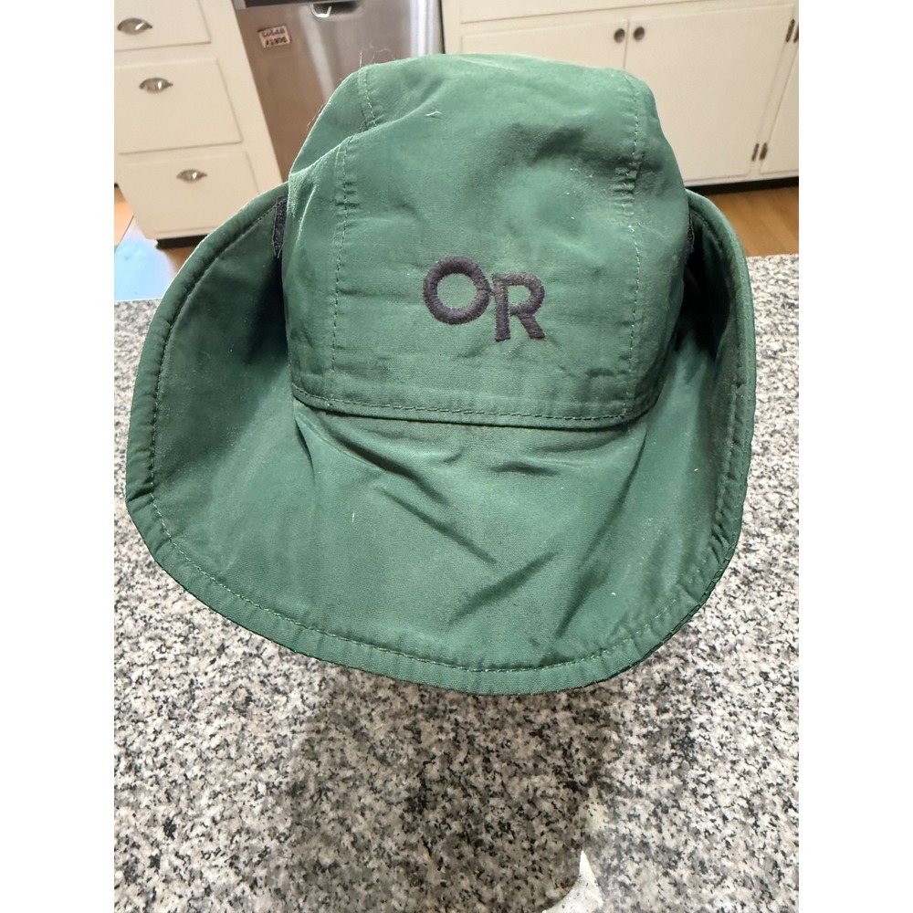 Outdoor Research Seattle Sombrero Hat Mens L Green Gore-Tex Rain Hat